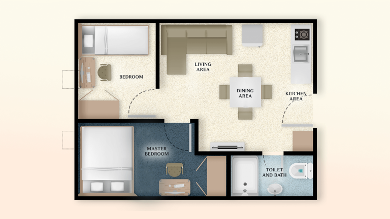 2 Br Condominium Cavite Floor Plan