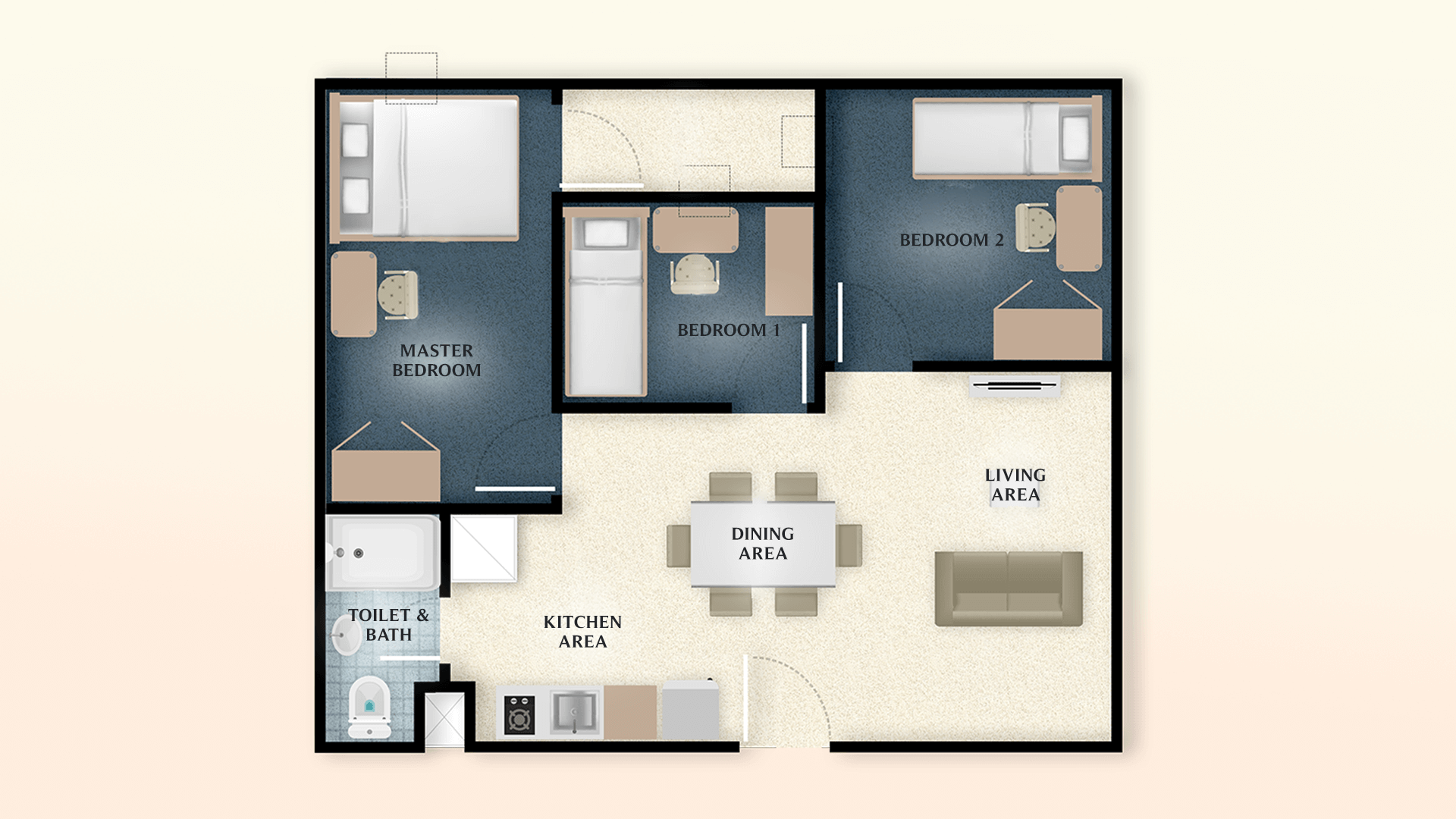 3Bedroom Units Westwind at Lancaster New City