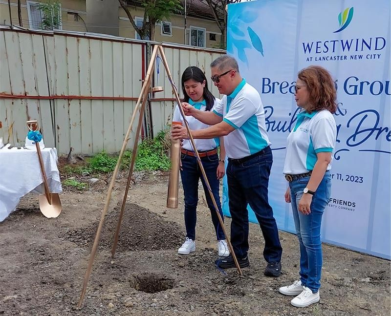 Groundbreaking at the Westwind Site