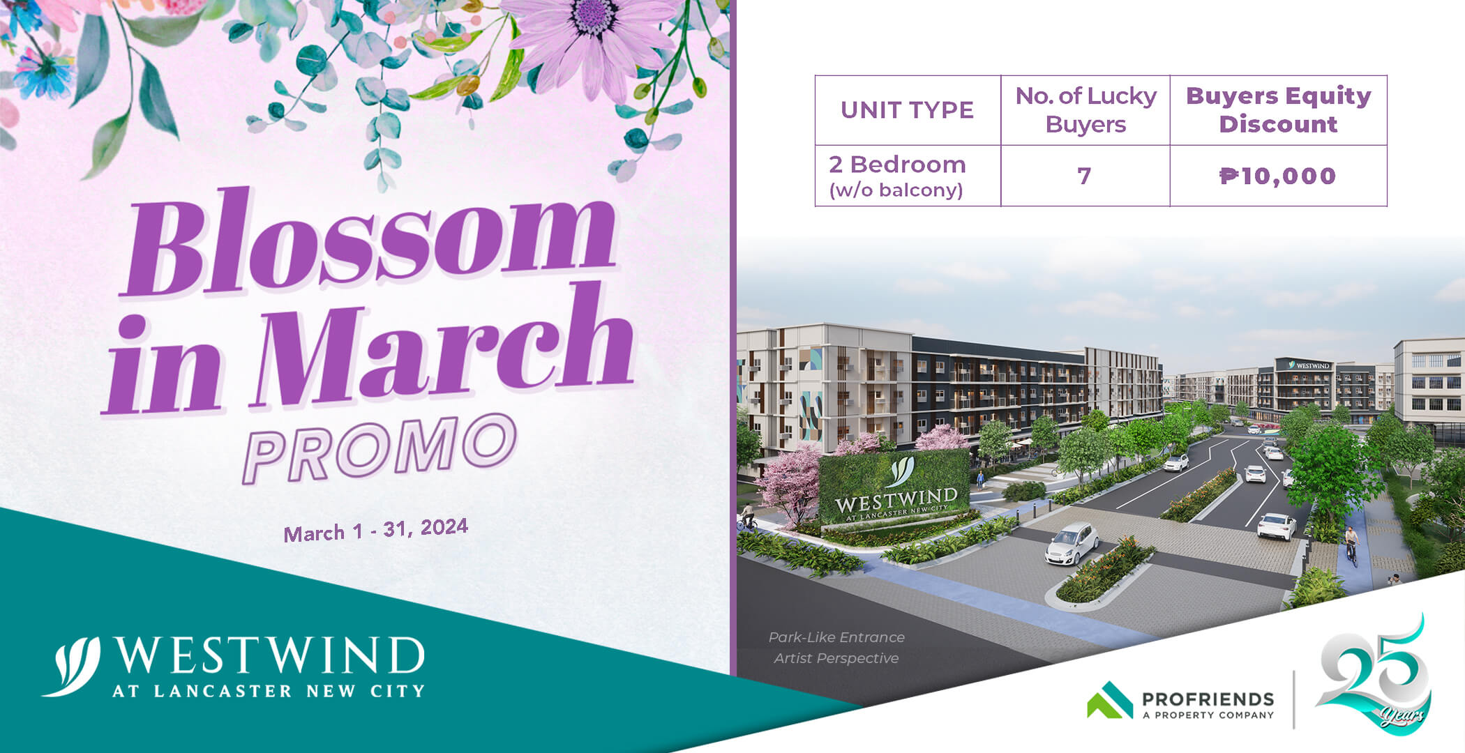2 Bedroom Unit Condo Promo at Westwind Cavite for March 1 to 31 2024