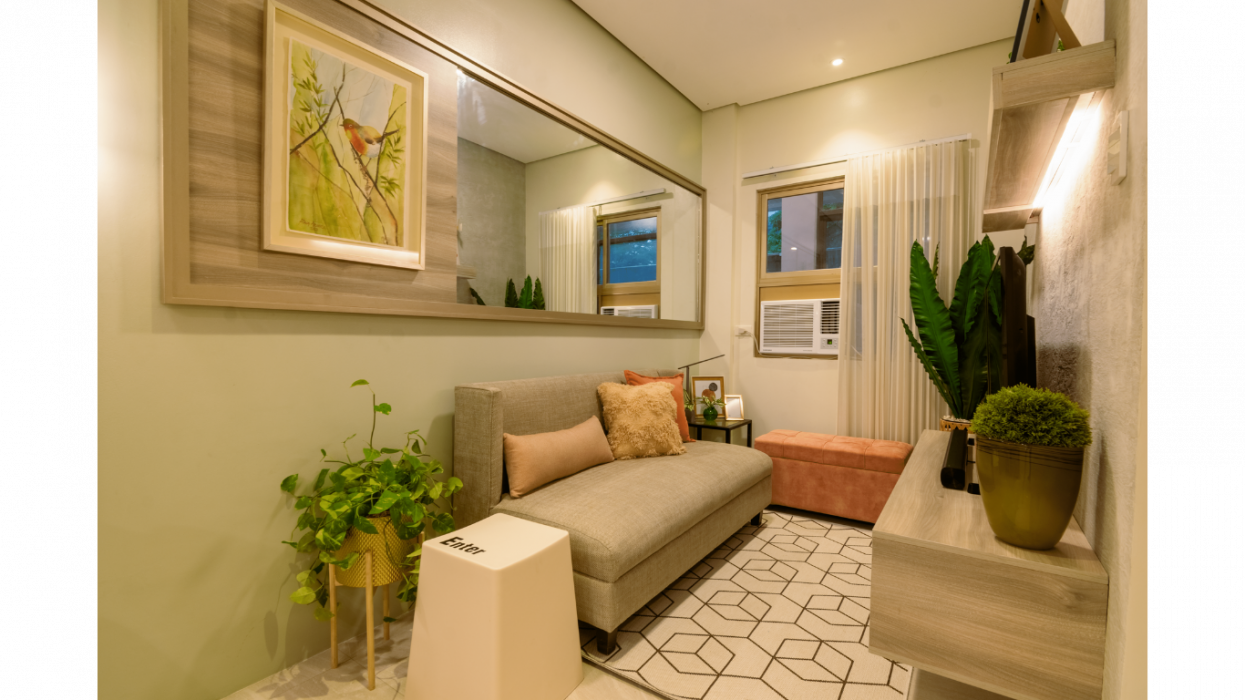Living Room | One Bedroom Condo Unit